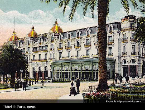 Hotel De Paris 1864 Monte Carlo Historic Hotels Of The World Then Now